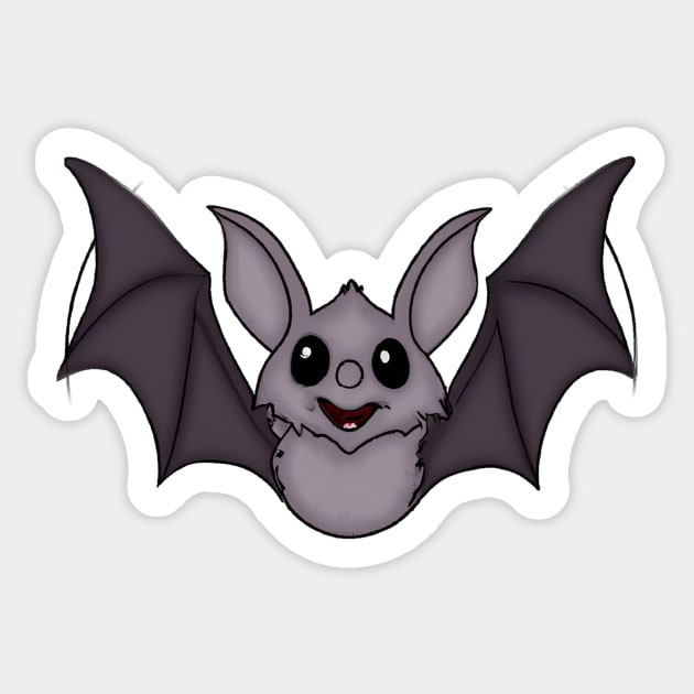 Cute Bat Drawing Sticker by Play Zoo